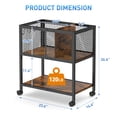 thumbnail image 2 of Mobile File Cabinet With Wheels Metal 2-Tier Under Desk Hanging Files Letter Size for Home Office 23.6" W x 14.6" D x 26.6" H, 2 of 9