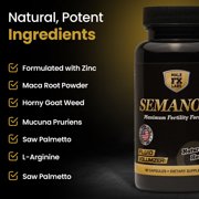 Semanoid - Male Fertility Formula and Load Volumizer, 60 Count (1 Month Supply)
