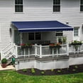 thumbnail image 3 of Awntech 24 Ft Maui Left Motorized Heavy Duty Patio Retractable Awning (288in x 9.25in x 120in), Navy, 3 of 6