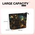 thumbnail image 5 of Makeup Bag Small Cosmetic Bags for Women Travel Toiletry Bag Zipper Pouch Purse Organizer Pouches, Library Books Magic Vintage Starry, 5 of 7