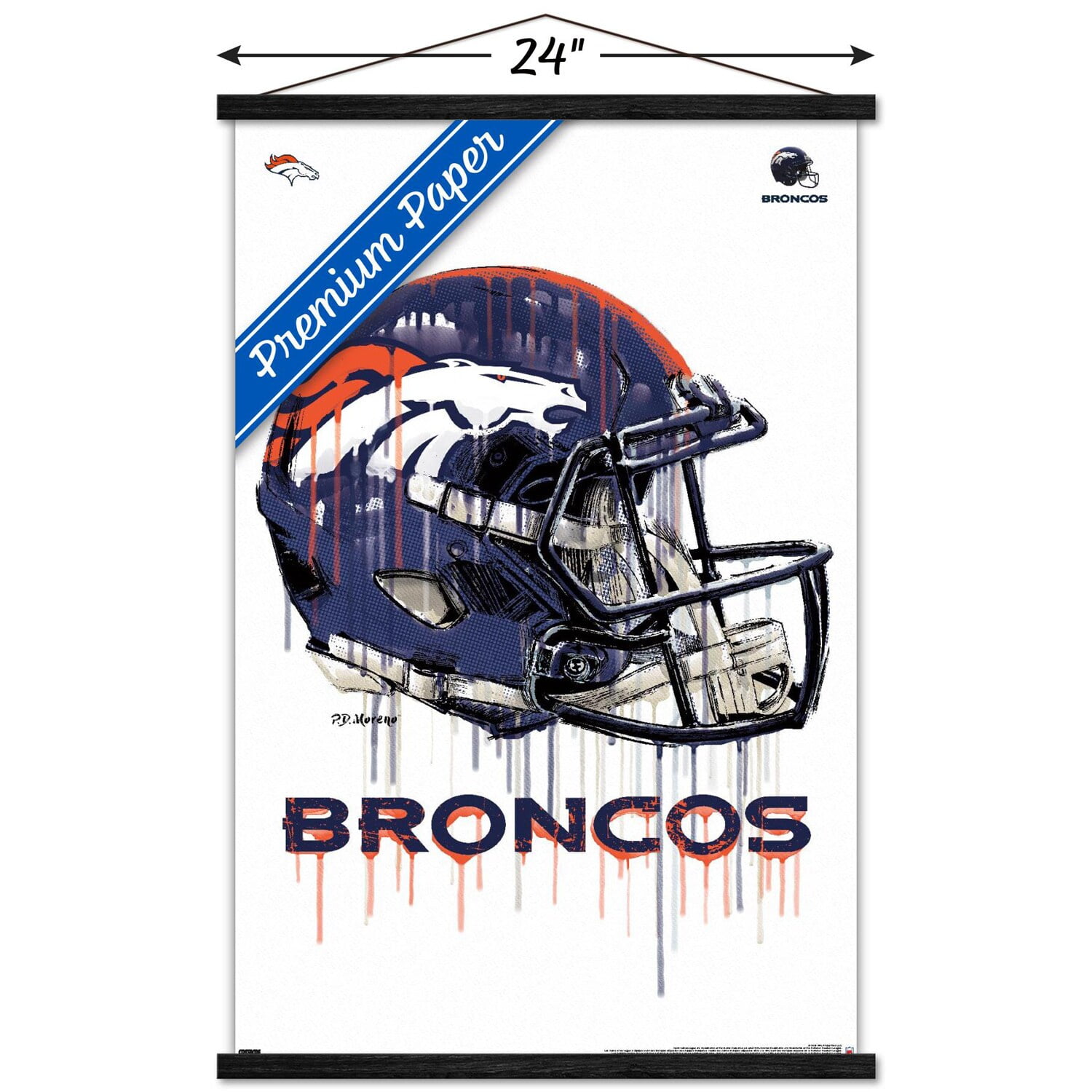 Denver Broncos Logo Helmet Evolution Pin Set