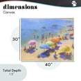 thumbnail image 4 of Stupell Industries Contemporary Colorful Day at Beach Canvas Art, 40 x 30, by LSR Design Studio, 4 of 8