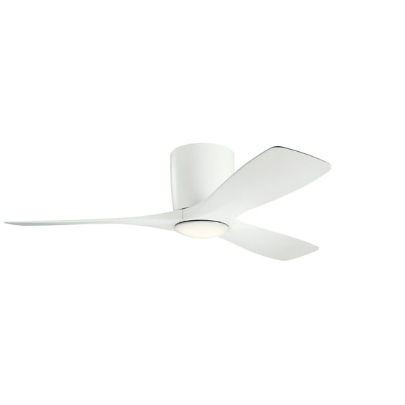 Kichler 300032MWH Volos Contemporary 48" Ceiling Fan With Light In Matte White