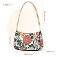 thumbnail image 3 of FORMRS Womens Shoulder Bag with Chain Strap Clutch Purse Cute Tote Handbag, Red Flowers Pattern, 3 of 7