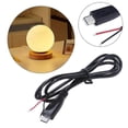 thumbnail image 5 of Cable de alimentación USB C de 2 pines con conector flexible, cable desnudo de 22 AWG, compatible con carga de 5 V y 3 A., 5 of 5