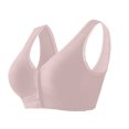 thumbnail image 1 of Gibobby Brasier Deportivo Para Mujer Sin anillo de para mujer, comodidad, botón frontal, sujetador de temperamento(Morado,36/80), 1 of 3