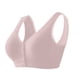 thumbnail image 1 of Gibobby Brasier Deportivo Para Mujer Sin anillo de para mujer, comodidad, botón frontal, sujetador de temperamento(Morado,48/110), 1 of 3