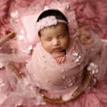 thumbnail image 4 of SPRING PARK Baby Photo Wrap Flower Decor Newborn Baby Stretch Wrap Photo Props Wrap-Baby Photography Props, 4 of 5