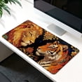 thumbnail image 2 of LIVEKEY Ultra Large Mouse Pad 80x40x0.3cm Full Desk Coverage Majestic Lion Tiger Art with Gold Pattern Durable Easy Clean Non Slip, 2 of 7