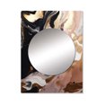 thumbnail image 2 of Designart "Fluidity in Marble Ocean Waves V" Abstract Marble Mirror Wall Decor - Modern Black Abstract Large Mirror Wall Decor For Bedroom - 40" x 30" Inch, 2 of 5