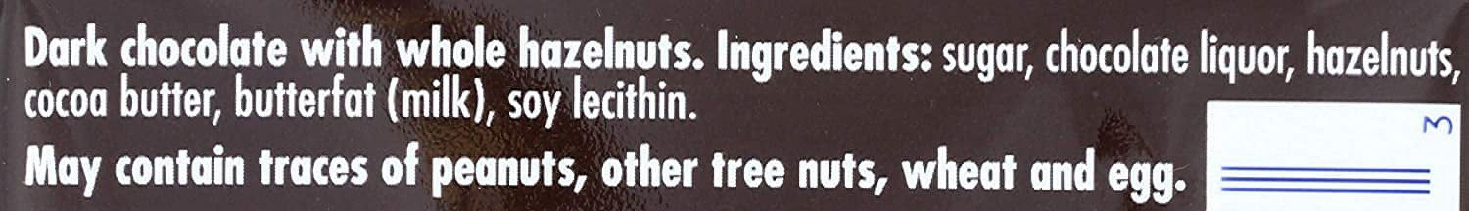 Ritter Sport , Darkc Chocolate With Whole Hazelnuts, 3.5 Oz of Each , Pack of 4