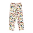 thumbnail image 4 of Xecao Butterfly Flowers Women's Straight Lounge Pajama Pants: The Epitome of Relaxed Sleepwear, 4 of 9
