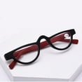 thumbnail image 3 of 3 Pairs of Womens Half Moon Spring Hinge Reading Glasses Men Fashion Red Classic Readers, 3 of 4