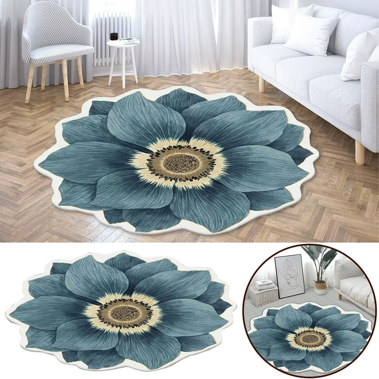 Monogram Throw Blanket Plush Throw Blankets Heat Transfer 3D Shaped Flower  Floor Mat Sofa Bedroom Living Room Carpet Heated Blanket 60x80 - Walmart.com