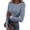 Light Blue #044, variant on 2026 Long Sleeve Leopard Shirts for Women Crew Neck Tops for Everyday Wear, L