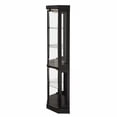 thumbnail image 4 of HIUU 70"H Lighted Corner Curio Cabinet,Black Corner Display Cabinet with Glass Doors,Lighted Curio Cabinet with Adjustable Shelves,Tall Cabinet with Glass Mirrored Back for Living Room, 4 of 14