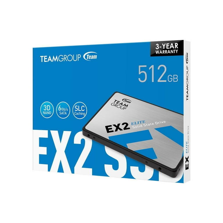 DISQUE SSD INTERNE TEAMGROUP EX2 512 GO 2.5 SATA III