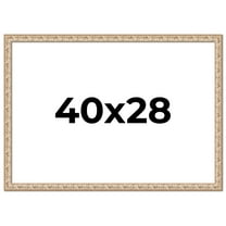 40x28 Frame White Real Wood Picture Frame Width 1.5 inches | Interior Frame Depth 0.5 inches |