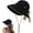 Black, variant on Wide Brim Hats for Woman Foldable Hats Sun Hats for Women uv Protection Bowknot Bucket hat Adjustable hat with Ponytail Hole