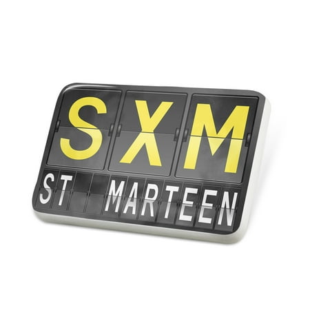 Porcelein Pin SXM Airport Code for St. Marteen Lapel Badge – NEONBLOND