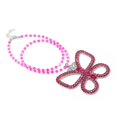 thumbnail image 4 of Butterfly Necklace for Women - Rhinestone Pendant Choker, Zinc Alloy Jewelry, Cute Sparkly Accessory, 4 of 7