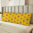 thumbnail image 6 of Easygdp Mardi Gras Crayfish and Fleur de lis Long Body Pillowcase - Super Soft Microfiber Body Pillow Case - Envelope Closure, Cool, Anti-Fading- 20x54 in, 6 of 8