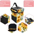 thumbnail image 2 of Sunflower seamless printing Foldable Car Trash Can with Lid, Leak-Proof Hanging Storage Bag - Car Trash Bin, Mini Trash Can, 2 of 6