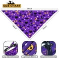 thumbnail image 2 of Fall Halloween Dog Bandanas Reversible 2 Pack Small Orange Black Spider Web Ghost Witch Hat Cute Halloween Pet Bandanas for Dogs Adjustable Triangle Holiday Scarves for Small Medium Boy Girl Dogs, 2 of 6