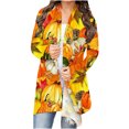 thumbnail image 1 of Blusa de manga larga para mujer, informal, con estampado de Halloween, estilo cárdigan Fridja hkj2773, 1 of 6