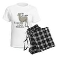 thumbnail image 4 of CafePress - I'm A Llama Trapped In A Hu Women's Light Pajamas - Women's Short Sleeve Print T-Shirt and Pants Light Cotton Pajama Set, 4 of 7