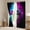 Blue Purple, variant on Erosebridal Gradient Gamer Curtains Pack of 2 (42Wx63L),Abstract Lightning Black Out Curtains,Geometric Hexagon Curtains for Living Room,Gamepads Room Decorative