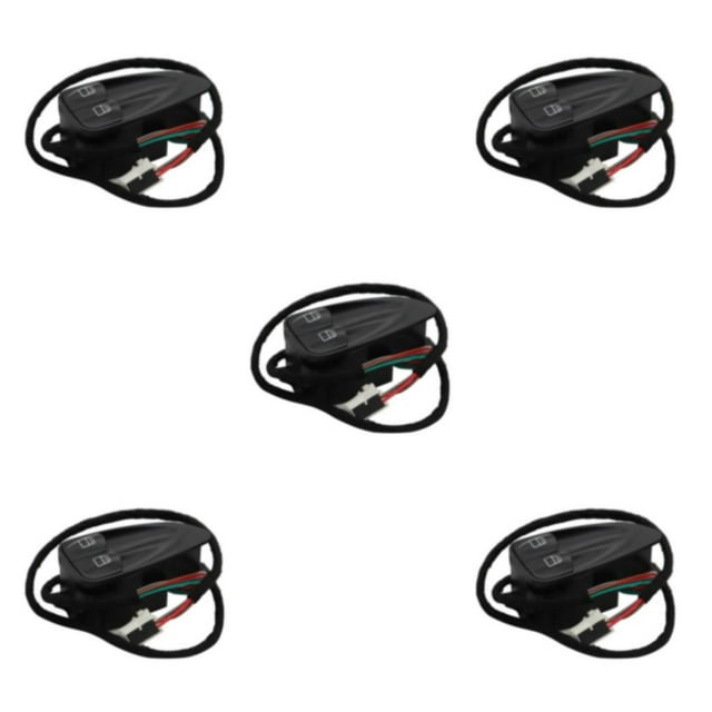relayinert Black Plastic Left Door Power Window Switch Long-lasting And Aesthetically Pleasing Plastic Is Safe 5Set