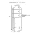 thumbnail image 3 of Modern Bathroom Space Saver Cabinet - Oil Rubbed Bronze, Pagoda Style Storage, Tall Linen Tower, 3 of 8