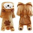 thumbnail image 3 of Pijamas para cachorros (pijamas de lana para cachorros de niños y niñas) Ropa para perros de 4 patas (mono cálido de invierno para chihuahua), 3 of 7