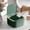 Green#0, variant on Mini Trash Can,Compact Desk Waste Bin,Push-Open Lid Garbage Can,Hidden Debris Storage,Space-Saving Design,Office Home Bathroom Use,Clean Tidy Decoration