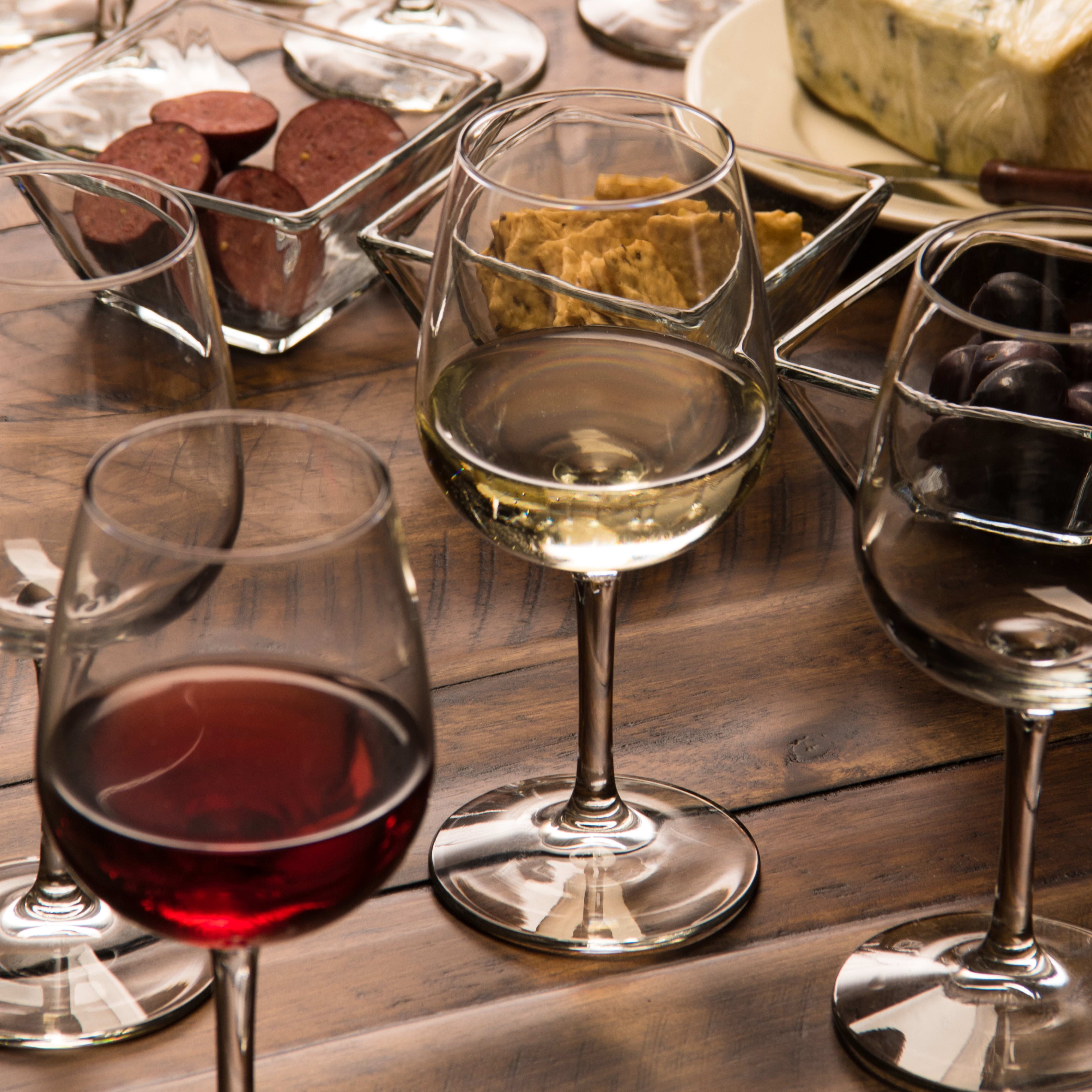 Juego de copas de vino Libbey sin tallo de 12 piezas para vinos tintos –  Libbey Shop