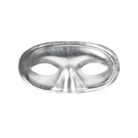 Silver Domino Mask Halloween Costume Accessory