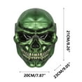 thumbnail image 3 of Halloween Skull Helmet Mask - Full Face Ghost Mask for Cosplay & Outdoor Sports - Breathable, Stretchable, Realistic Skull Design - Motorcycle, Skiing, Hunting - One Size Fits Adults Men & Women, 3 of 5