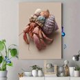 thumbnail image 4 of Qisvanset Hermit Crab Shell Canvas Wall Art Print 15.75x11.81 Inches, 4 of 8