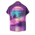 thumbnail image 5 of HONHUZH Mens Shirts Clearance Hawaiian Shirt Short Sleeves Printed Button Down Summer Beach Shirts Tops, 5 of 6