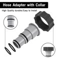 thumbnail image 4 of Replacement Pump Hose Adapter With Thread - For 1.5 & 1.25" Hose - A Series 25077Rp 8" Gray 2 Pack, 4 of 5