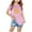 Pink, variant on Maean Kids Girls Short Sleeve Shirts Heart Graphic Printed Girl Tshirt Summer Casual Tee Tops for 3-12T