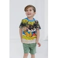 thumbnail image 4 of Disney Mickey Mouse Pluto Toddler Boys T-Shirt and French Terry Shorts Outfit Set Infant to Little Kid, 4 of 5