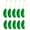 10 PCS, variant on Christmas Pickle Ornament, Traditional Glass Blown Green Hanging Pickle Xmas Holiday Decor Ornaments, 1/5/10 Pcs, 3.5"