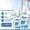 A, variant on Portable Glass Cleaner Spray Streak-Free 30ml 50ml for Shower Mirrors Tables Auto Windows Household Streak-Free Multi-Surface
