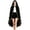 v#48Black123, variant on Rggeeun Adults Cape Solid Color Hooded Front Snap Closure High-Low Loose Fit Flowy Long Capes for Halloween Everyday Use Trendy Capes,Green,One Size