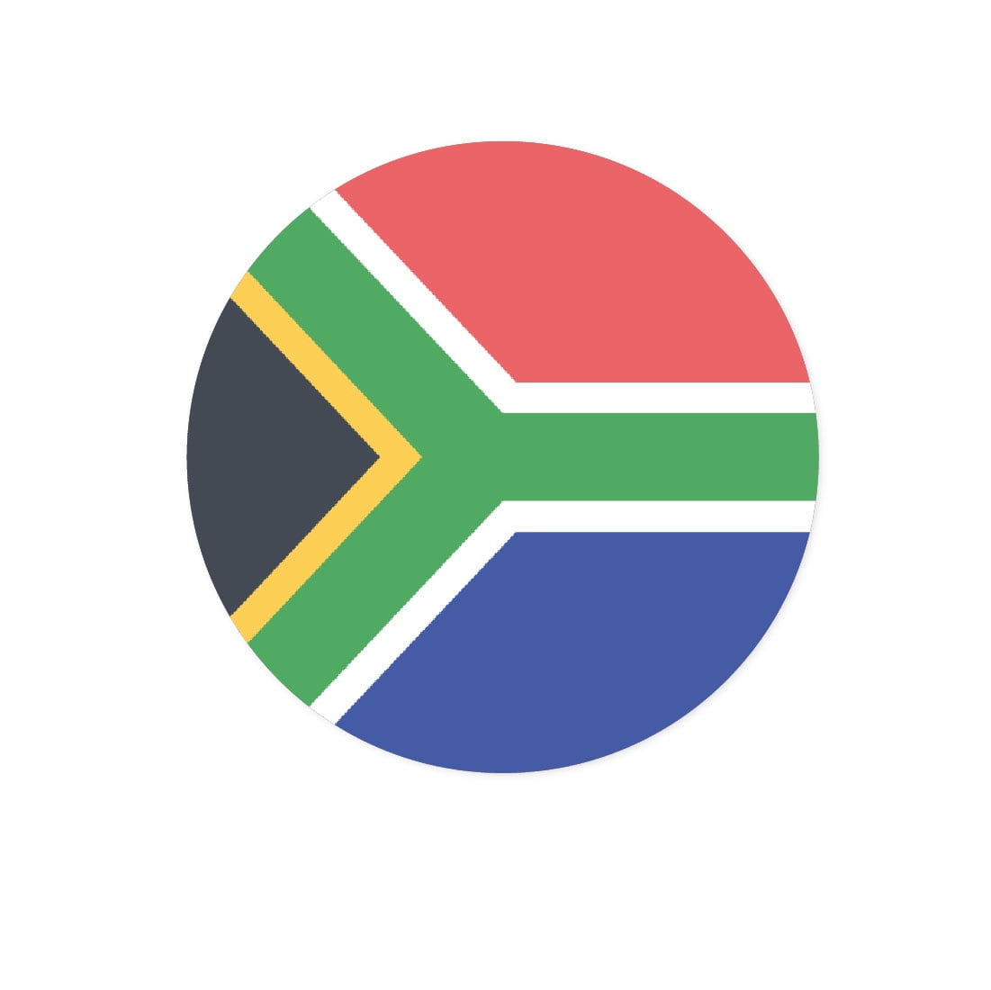 Global World Flag Party Collection, Round Cupcake Toppers, South Africa