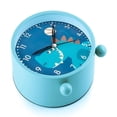 thumbnail image 3 of Reloj despertador para niños y niñas, bonito reloj despertador analógico de dinosaurio, silencioso, sin tictac, 3 of 5