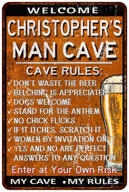  Beer Posters for Man Cave Beware of Rooster Metal Sign
