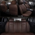 thumbnail image 2 of Car Seat Covers Full Set Waterproof Faux Leather Car Seat Protector, Front Rear Seat Protector Black Seat Covers, Luxury Vehicle Seat Cushion Protector Full Set Interior Accessories, 2 of 12